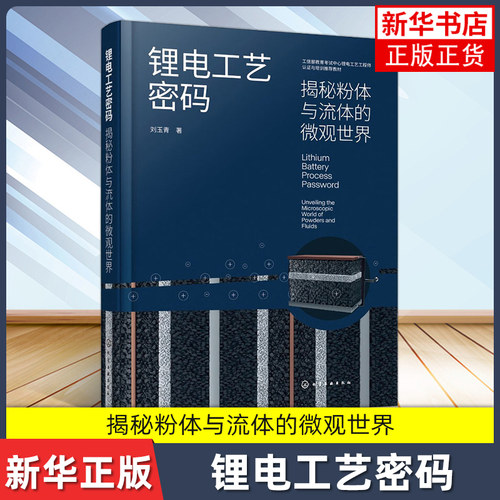 锂电工艺密码：揭秘粉体与流体的微观世界 刘玉青 电极制备技术解析 锂电池制造技术解析 电极材料流体动力学研究书籍
