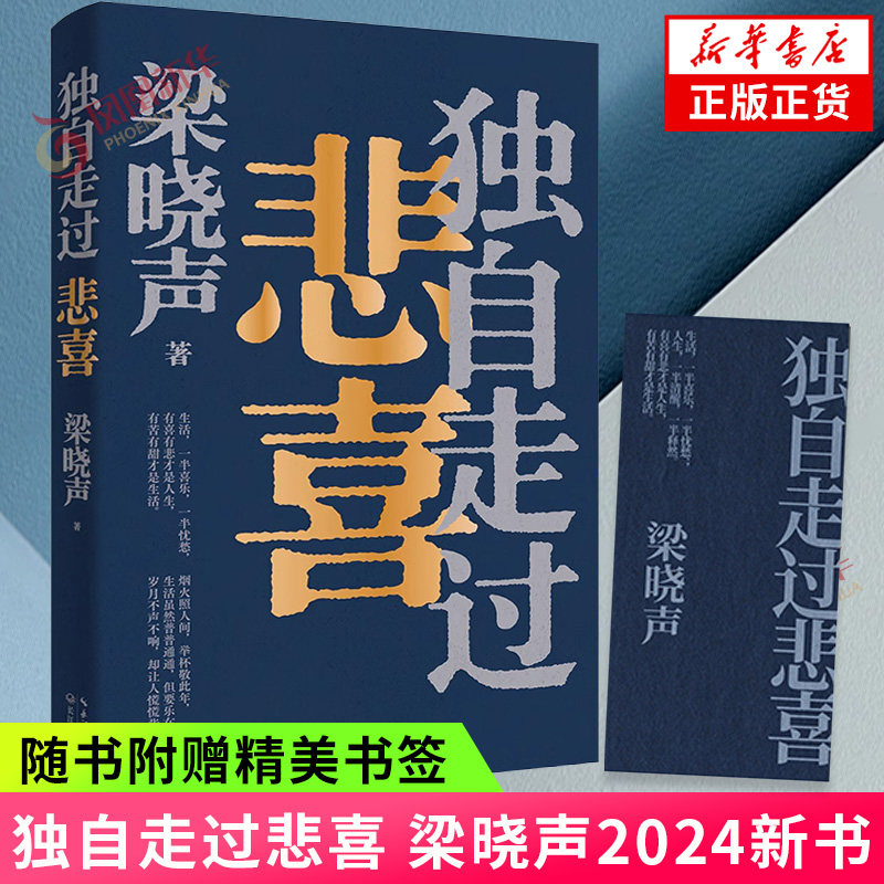 随书附赠精美书签】独自走过悲喜 梁晓声2024新书 茅盾文学奖得主人世间作者 现当代文学散文随笔 凤凰新华书店旗舰店正版