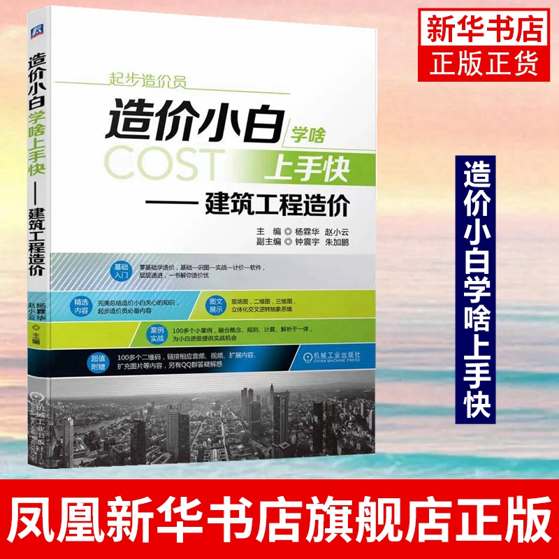 造价小白学啥上手快--建筑工程造价杨霖华赵小云一本造价的小白进阶指南造价工程师职业资格考试的应考人员使用书