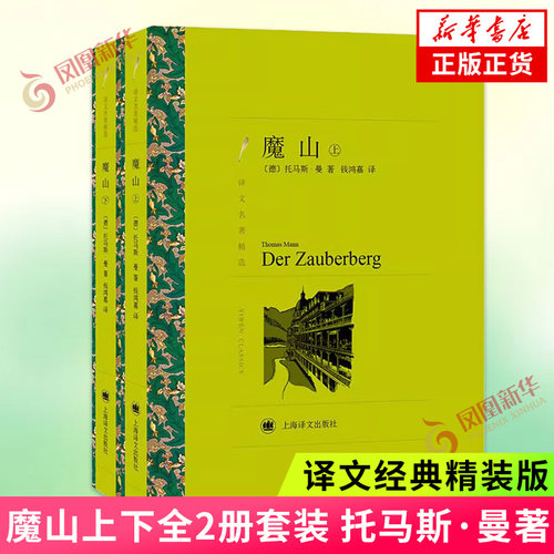 魔山 上下全2册套装 外国文学名著译文名著精选 托马斯 曼著 钱鸿嘉译 上海译文出版社 凤凰新华书店旗舰店 正版书籍