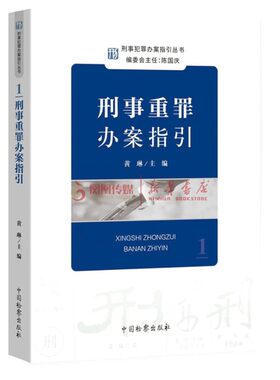 刑事重罪办案指引 黄琳 刑事办案操作指南办案参考 刑事检察实务教程 认罪认罚从宽制度 定罪量刑 中国检察出版社