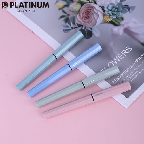 【升级磨砂款】PLATINUM白金 钢笔 小流星PQ-300极细EF笔尖 八角笔杆防滑防滚动