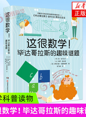 这很数学！毕达哥拉斯的趣味谜题 湖南科学技术出版社 帮助中小学生塑造敏锐的数学思维 数学科普读物 凤凰新华书店旗舰店 正版