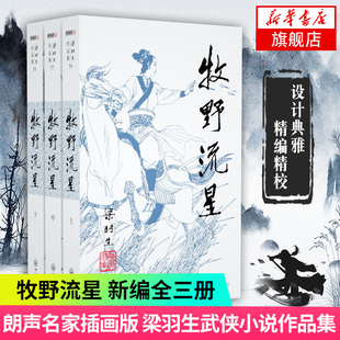 【凤凰新华书店旗舰店】梁羽生作品集(56-58) 牧野流星 上中下全3册套装 朗声  梁羽生武侠小说 中国现当代文学作品 名家名作