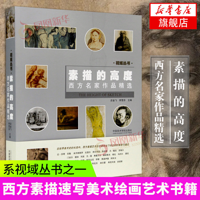 素描的高度 西方名家作品精选 视域丛书 应金飞 李雪芬 主编 西方素描艺术书籍 素描速写美术绘画书 正版书籍