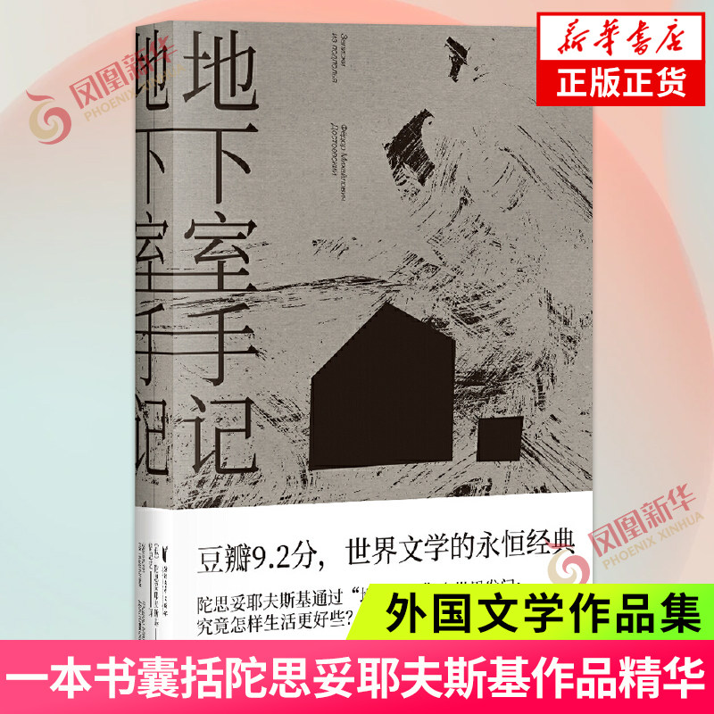 地下室手记 一本书囊括陀思妥耶夫斯基作品精华 预视了他后来5本重要长篇小说 世界文学经典外国文学作品集名家名称正版