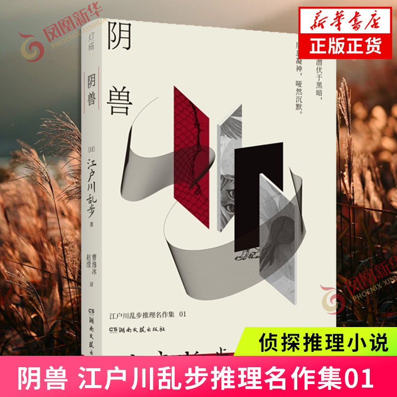阴兽 江户川乱步推理名作集01江户川乱步侦探推理/恐怖惊悚小说 湖南文艺出版社 凤凰新华书店旗舰店