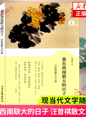 我在西南联大的日子—汪曾祺散文27篇  人间草木同作者散文小说集中国现当代文学随笔集短篇小说散文集精选全集中学生课外阅读书籍