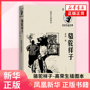骆驼祥子 高荣生插图本 名家插图老舍作品 精良定本 名家插图 随文附名版画家高荣生精美木刻插图5幅 人民文学出版社正版书籍