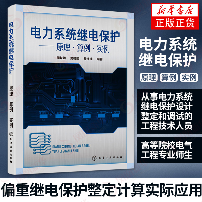 电力系统继电保护 原理 算例 实例 周长锁 电工技术入门继电保护整定计算工作流程方法教程 高压馈线变压器电动机低压回路计算实例 书籍/杂志/报纸 电工技术/家电维修 原图主图