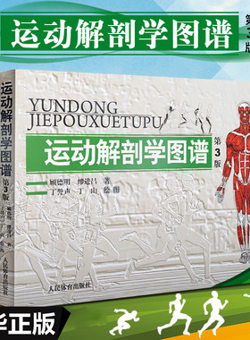 运动解剖学图谱修订第3版 肌肉塑造教程全书 人民体育健身书籍 健美训练图解 顾德明 医学实用性人体图谱 运动生理学 正版书籍