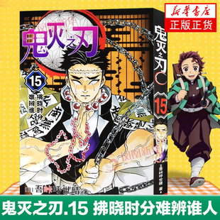 鬼灭之刃15拂晓时分难辨谁人 吾峠呼世晴 简体中文版日番日本动漫鬼灭漫画B站日系 日漫轻小说正版书籍