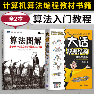 大话数据结构 算法基础书籍 设计模式 算法图解 溢彩版 算法设计手册算法入门教程 计算机算法编程教材书籍