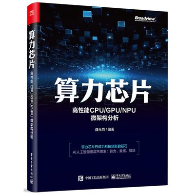 算力芯片-高性能CPU/GPU/NPU微架构分析电子工业出版社计算机硬件组装维护新华正版书籍