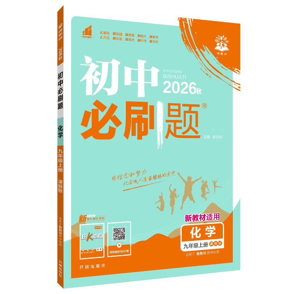 2026适用 初中必刷题九年级上册化学 RJ人教版 初三中考刷题9年级上册初三上练习册题库试卷中考化学衔接教辅辅导同步训练新华正版