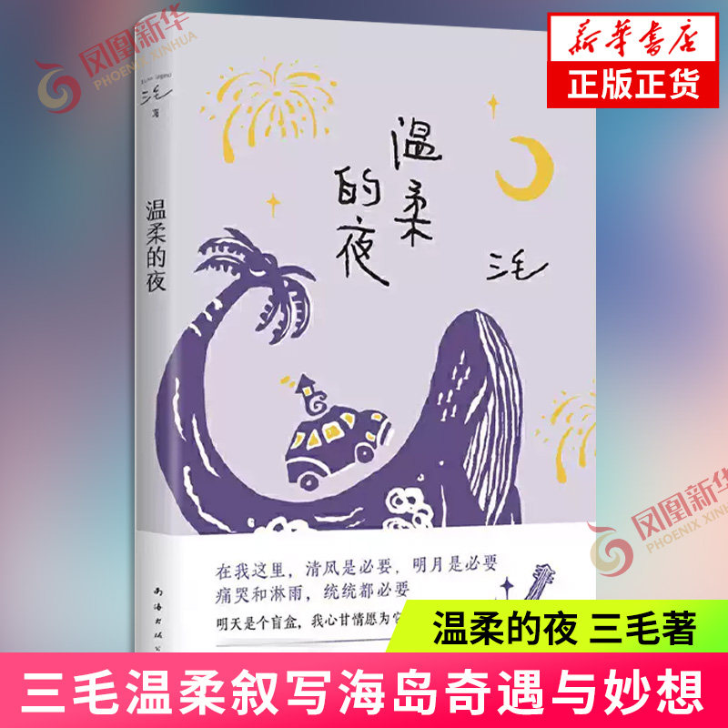 温柔的夜 三毛著  三毛温柔叙写海岛奇遇与妙想 烟火气十足的生活之书 现当代文学 南海出版公司 凤凰新华书店旗舰店正版书籍 - 实物图