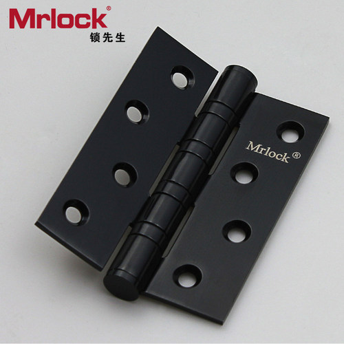 Mrlock 黑色不锈钢合页4寸轴承房门静音合页木门合页【单片】