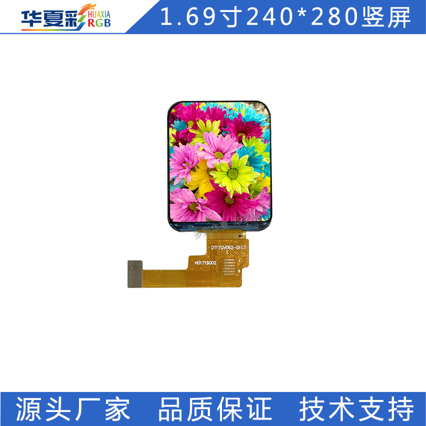 华夏彩1.69寸240*280手表屏