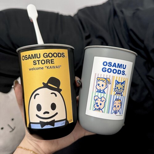 原田治风格不锈钢漱口杯