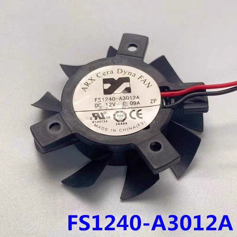 FS1240-A1042A/A2042A 12V 0.13A 孔26 26 20直径37mm显卡风扇新