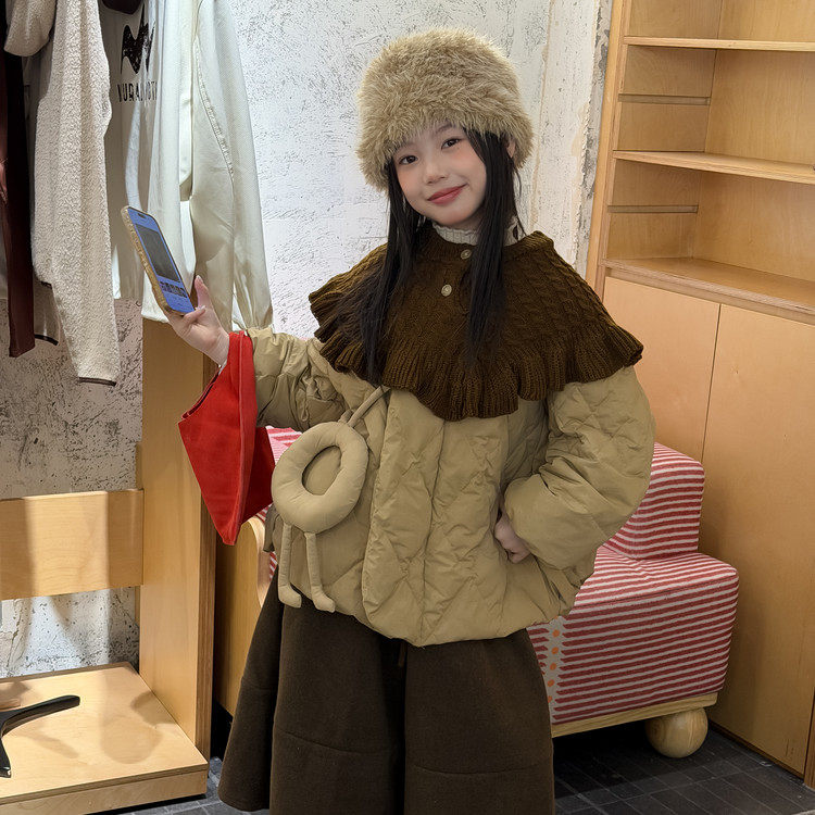 童装秋冬女童韩版白鸭绒羽绒服可拆卸围脖+百搭呢子八分裤休闲裤,童装/婴儿装/亲子装,棉袄/棉服,淘宝优惠券,粉丝福利购,淘宝优惠卷