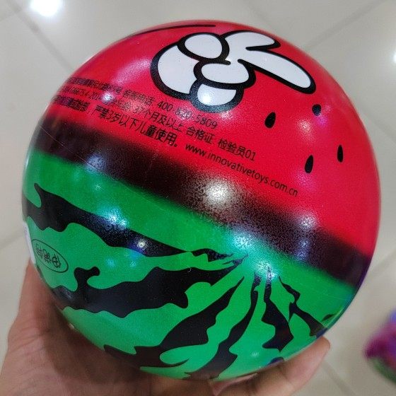 半红半绿笑脸西瓜球15cm充气皮球彩印球手拍球弹跳球儿童益智玩具,玩具/童车/益智/积木/模型,球类玩具/球类运动,淘宝优惠券,粉丝福利购,淘宝优惠卷
