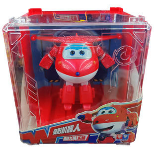 超级飞侠变形机器人透明收纳展示盒装珠光珍藏版玩具乐迪多多大号