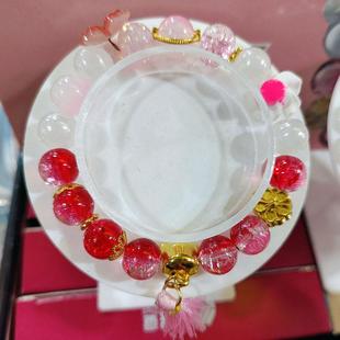 五行缺木补木手串粗水晶DIY多巴胺手链金水火土男女好运能量手工