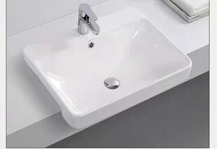 科勒卡丽卫浴时尚酒店风台上盆半嵌入式家用洗脸面盆半挂台盆