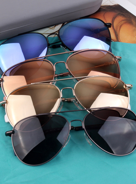 墨镜时尚风飞行员炫彩粉色太阳镜