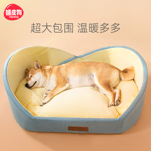 通用猫窝网红可拆洗狗垫子睡觉用冬天保暖柯基狗狗床用品 狗窝四季