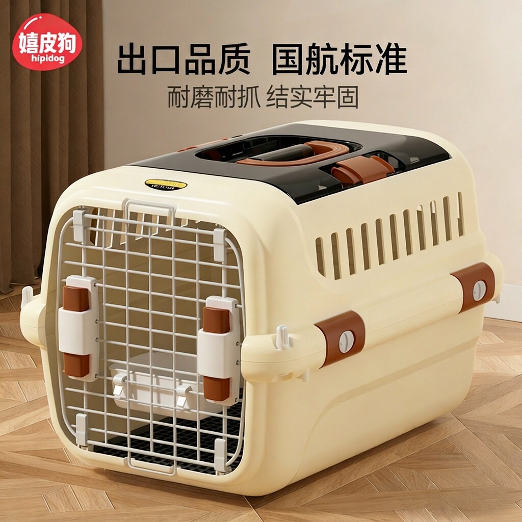 航空箱猫狗笼子便携外出宠物猫咪中小型犬专用大号太空箱托运箱