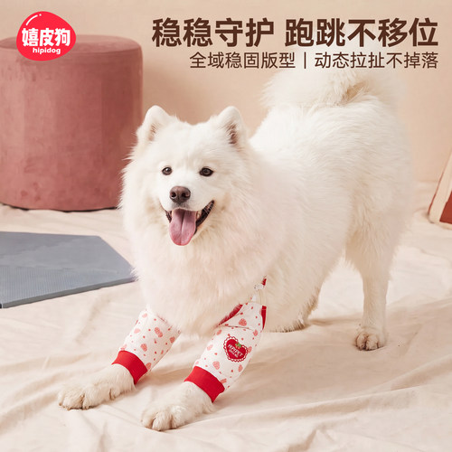 嬉皮狗稳固防掉狗狗前腿护肘套