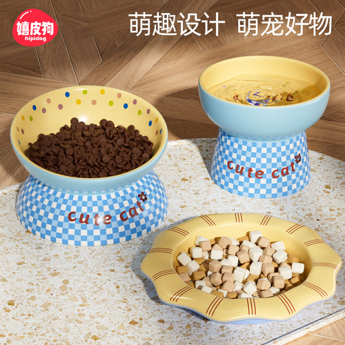 猫碗陶瓷狗碗丨1000w人喜欢
