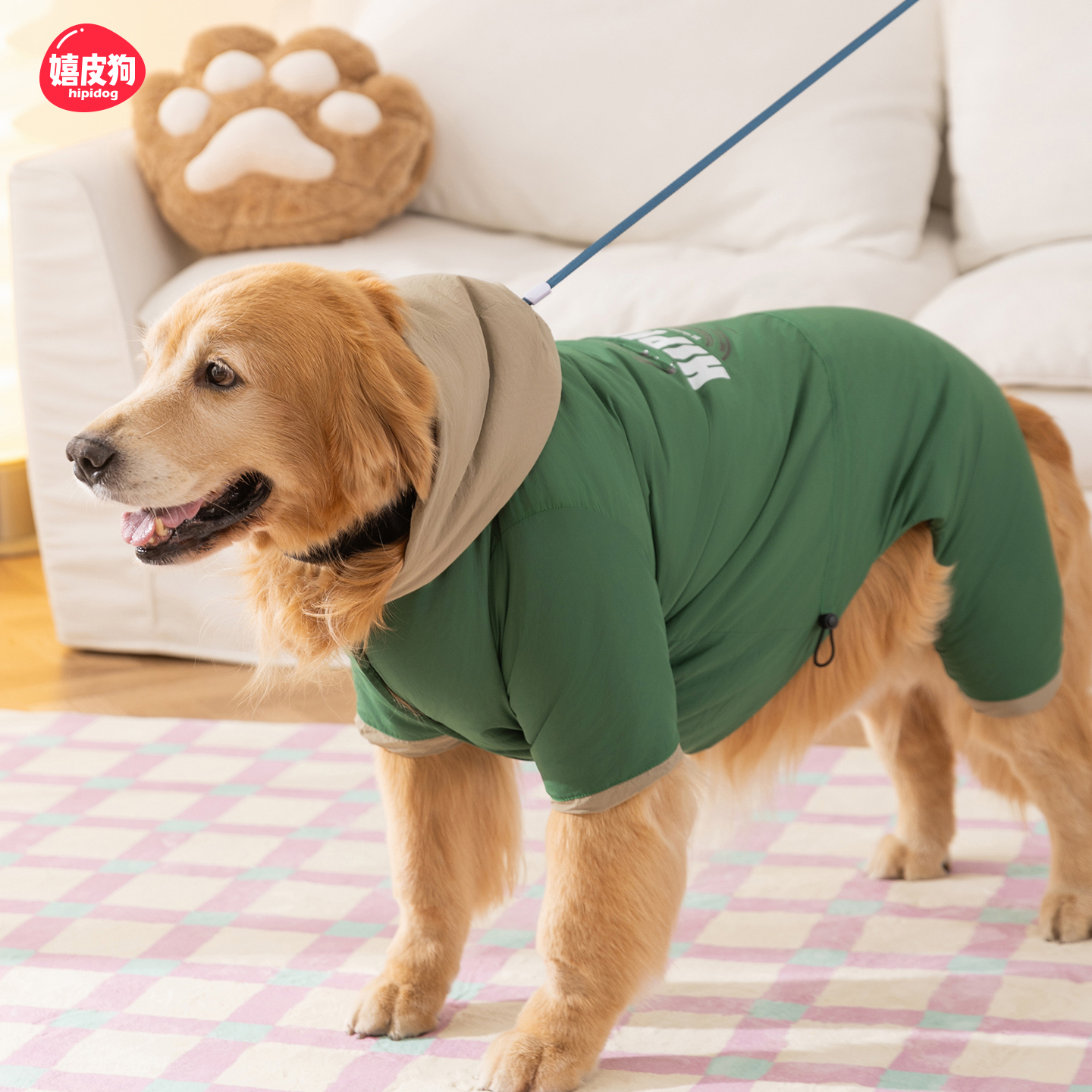 大狗狗衣服金毛冬装边牧冬装拉布拉多宠物中型大型犬冬季四脚棉衣