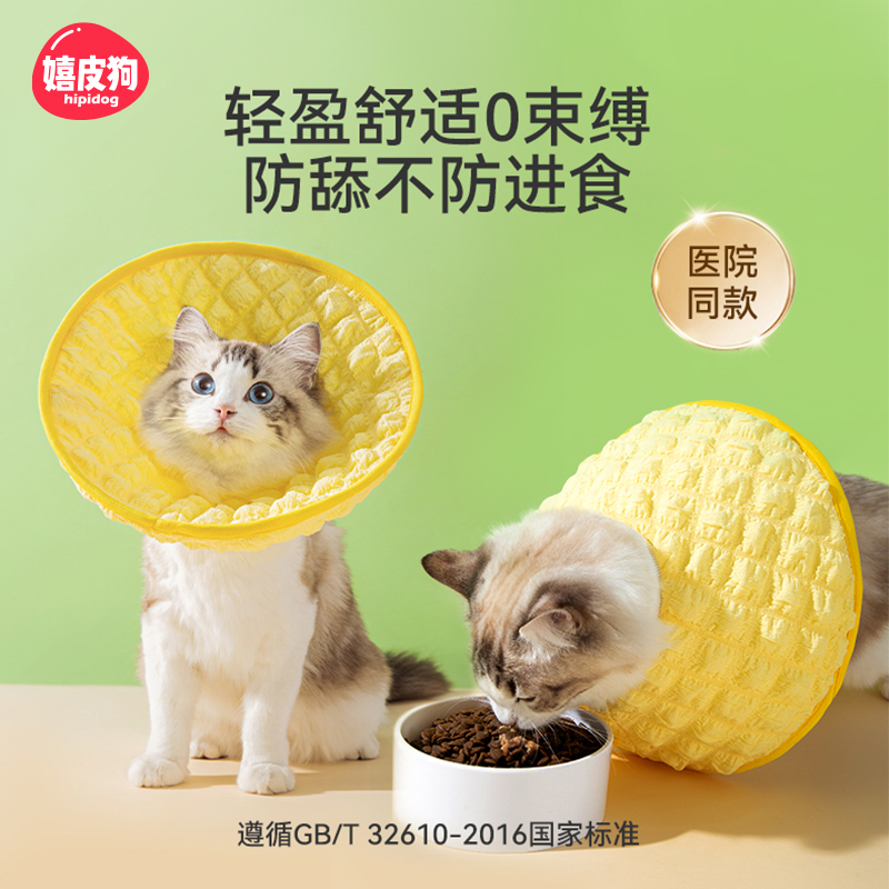 伊丽莎白圈猫绝育项圈防舔除跳蚤英短猫咪脖圈颈圈头套狗宠物用品 宠物/宠物食品及用品 宠物伊丽莎白圈 原图主图