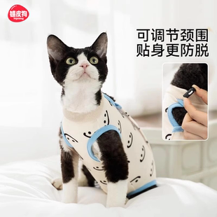 猫咪绝育服母猫术后防舔恢复透气衣服小奶猫断奶戒奶服猫猫手术服