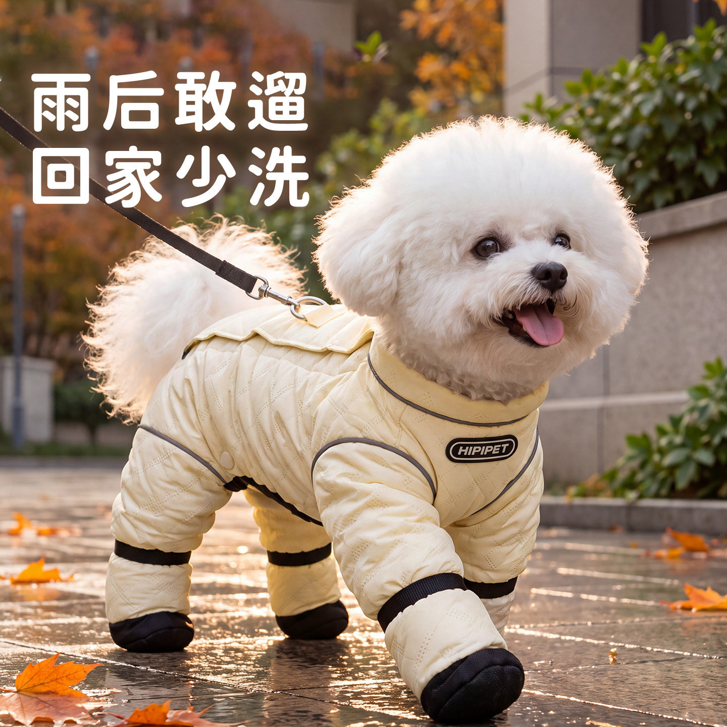 狗狗衣服四脚防尘裤2026新款秋防脏防水防虫小型犬比熊雪纳瑞衣服