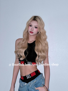 小众美式 蓓蓓同款 辣妹内搭百搭外穿美背文胸背心吊带 现