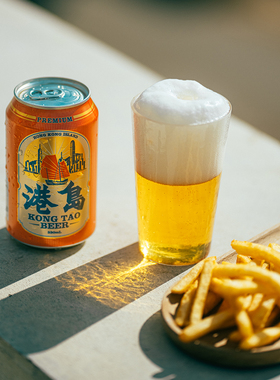 老香港的烟火气港岛啤酒KONGTAO BEER微醺330ml罐装