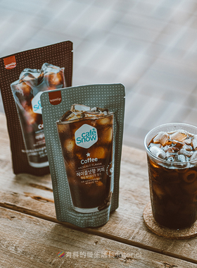 韩国进口samlip冰美式榛子拿铁黑咖啡冷萃即饮咖啡饮料果汁袋装