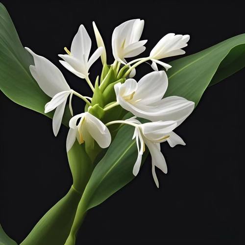 白姜花盆栽芳香办公室阳台庭院