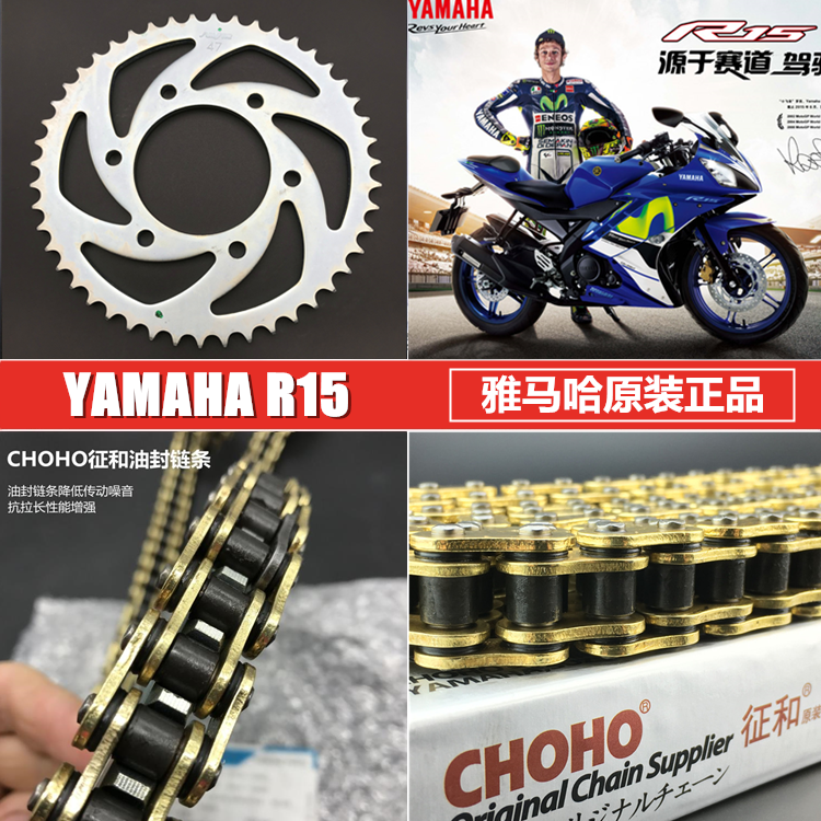 雅馬哈摩托車R15原廠鏈輪大小牙盤 油封鏈條 R15進口鏈輪鏈條在類目 摩托車/裝備/配件, 摩托車配件, 鏈條中 - 來自Buy2taobao.com提供專業的淘寶代購服務
