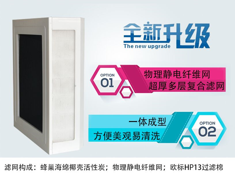 [大森新风机净化器空气净化,氧吧]大森新风空气净化器H13过滤除雾霾杀月销量1件仅售480元