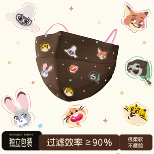 美拉德可爱口罩女高颜值2025新款 一次性成人疯狂尼克朱迪动物城