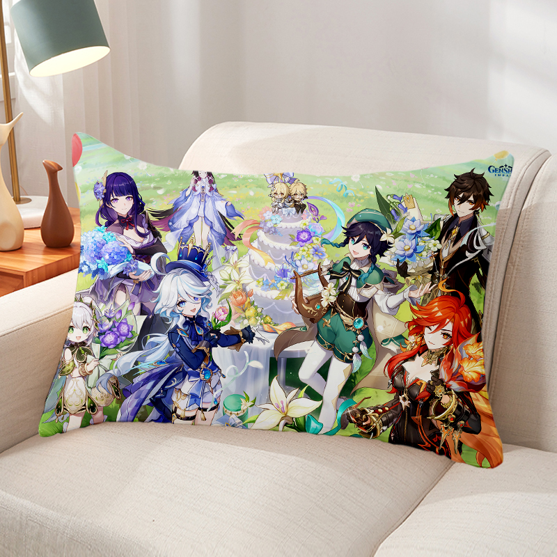 原神等身抱枕周边动漫二次元纳西妲妮露雷电刻晴甘雨胡桃抱枕定制