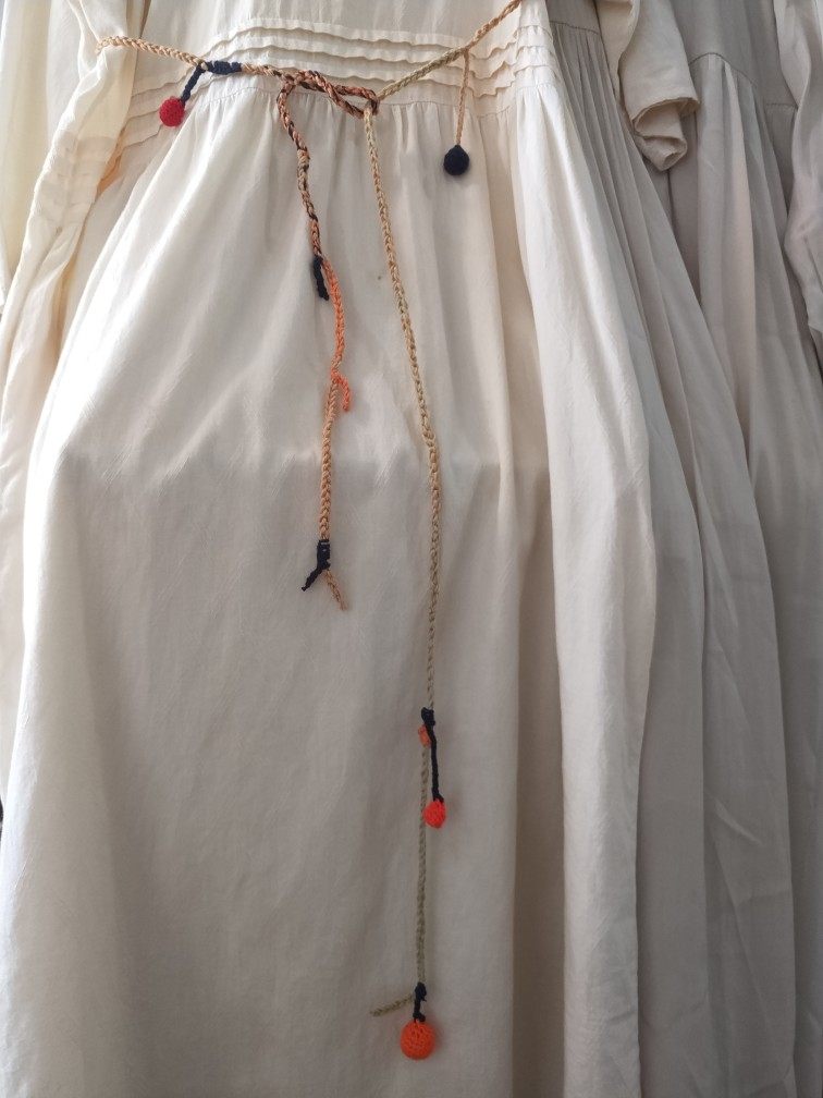 新款果子女士气质棉麻气质百搭设计感腰绳腰链