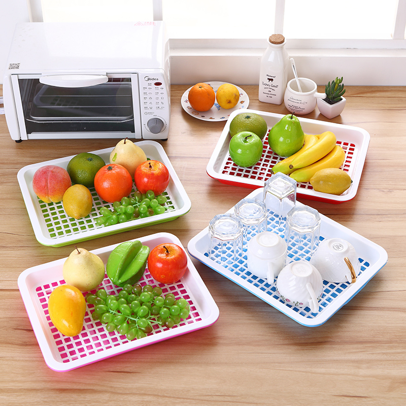 买2送1水杯托盘长方形塑料沥水盘