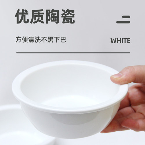 单只陶瓷猫碗本店竹木架的配套