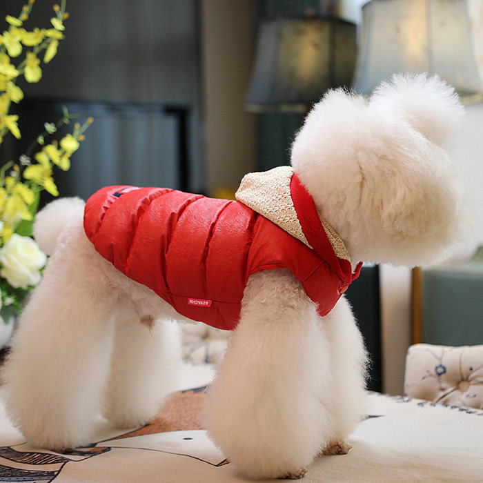 NICOVAER狗狗衣服皮纹防溅水